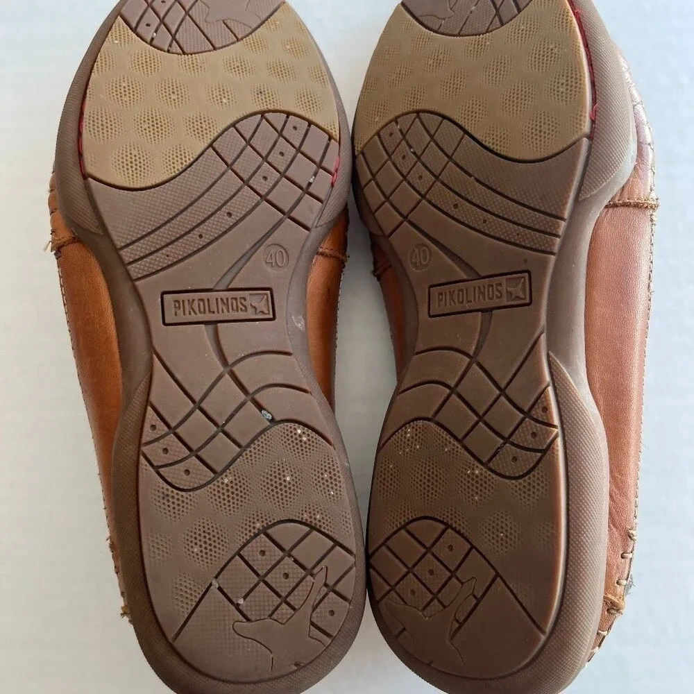 Pikolinos Mens Sz 40 San Telmo Calfskin Leather Loafer Slip On Brandy Shoes